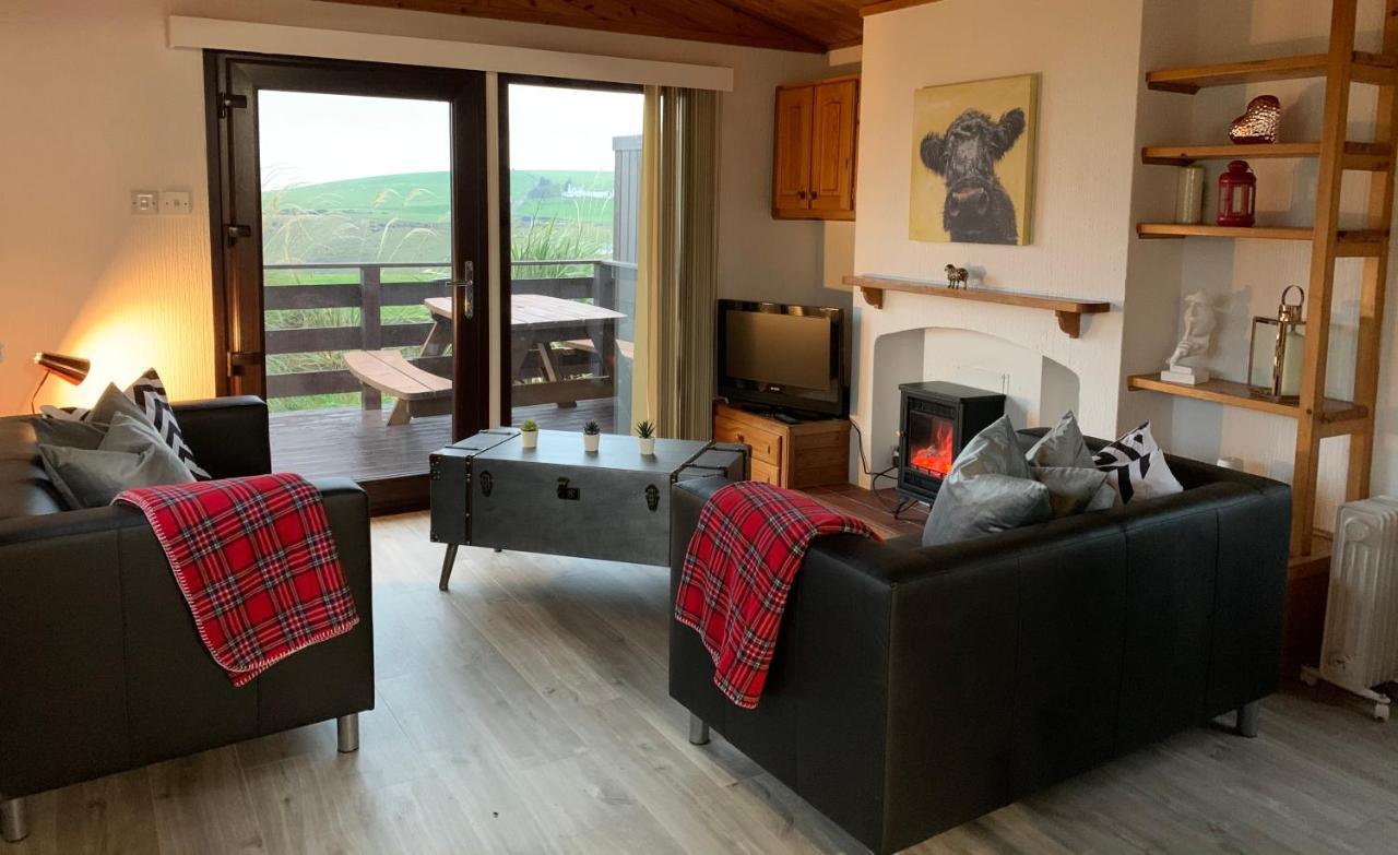 Lodge Cabin With Fabulous Views - Farm Holiday Stranraer Ngoại thất bức ảnh